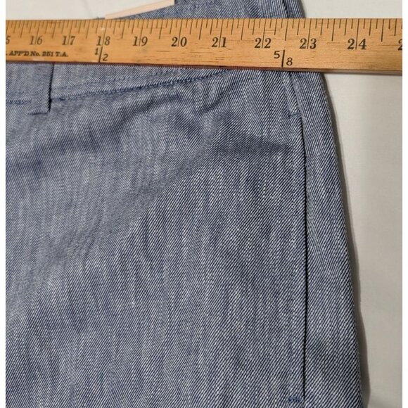 Lane Bryant Womens Straight Fit Chambray Pants Size 24 pockets Classic - Picture 8 of 12